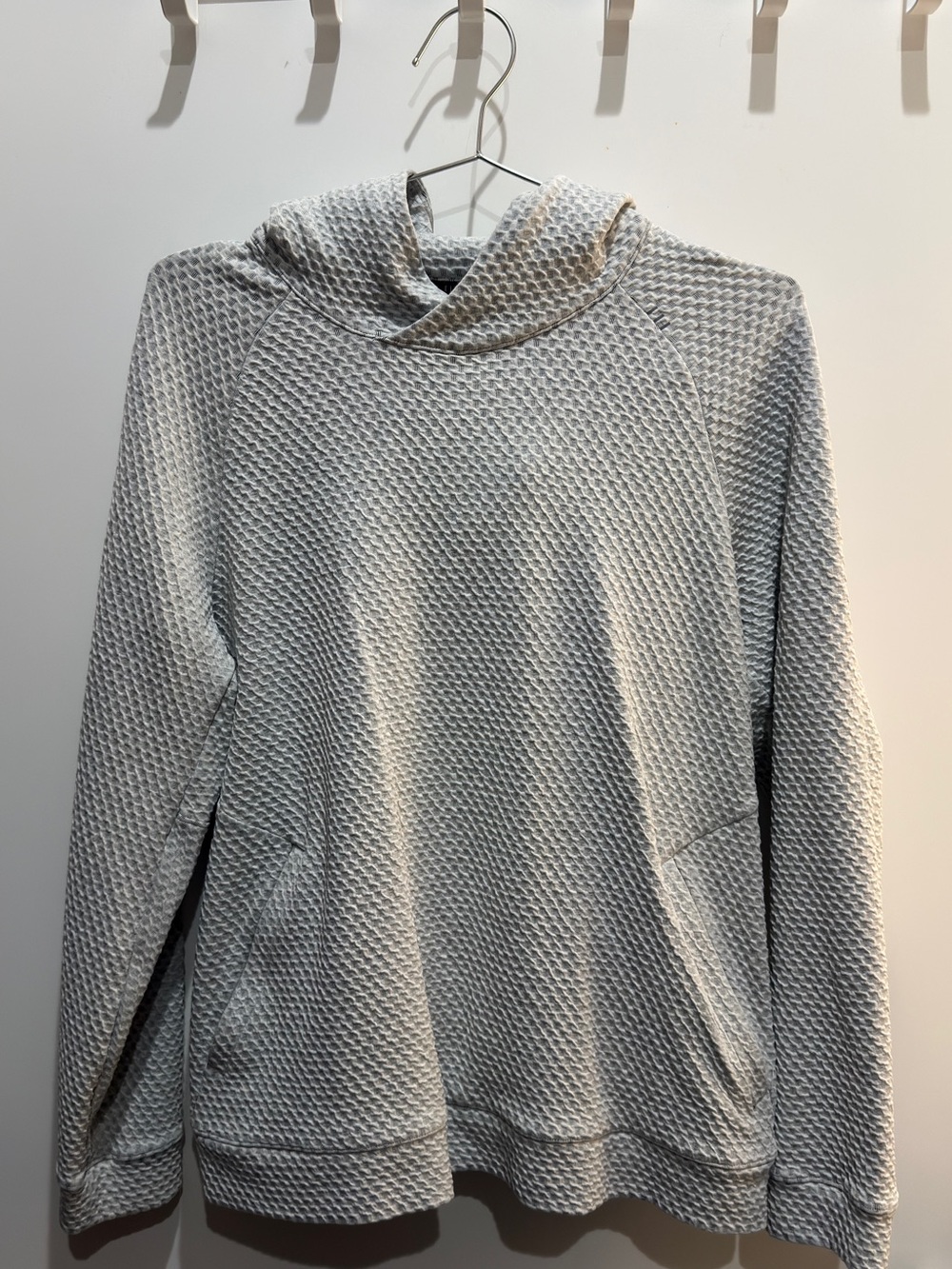 lululemon athletica Light Gray Textured Hoodie